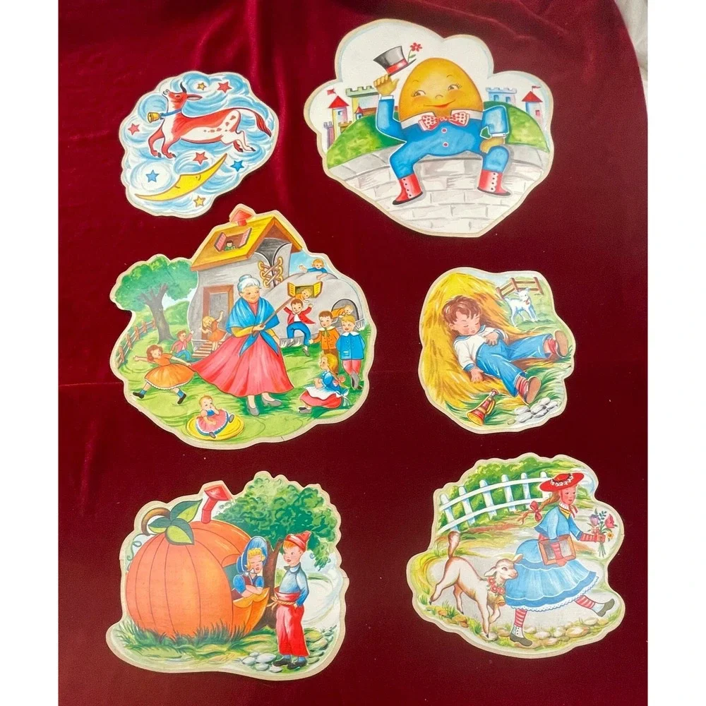 1956 Nursery Rhymes Con-Tact Cut-Out‎ ~ VERY RARE